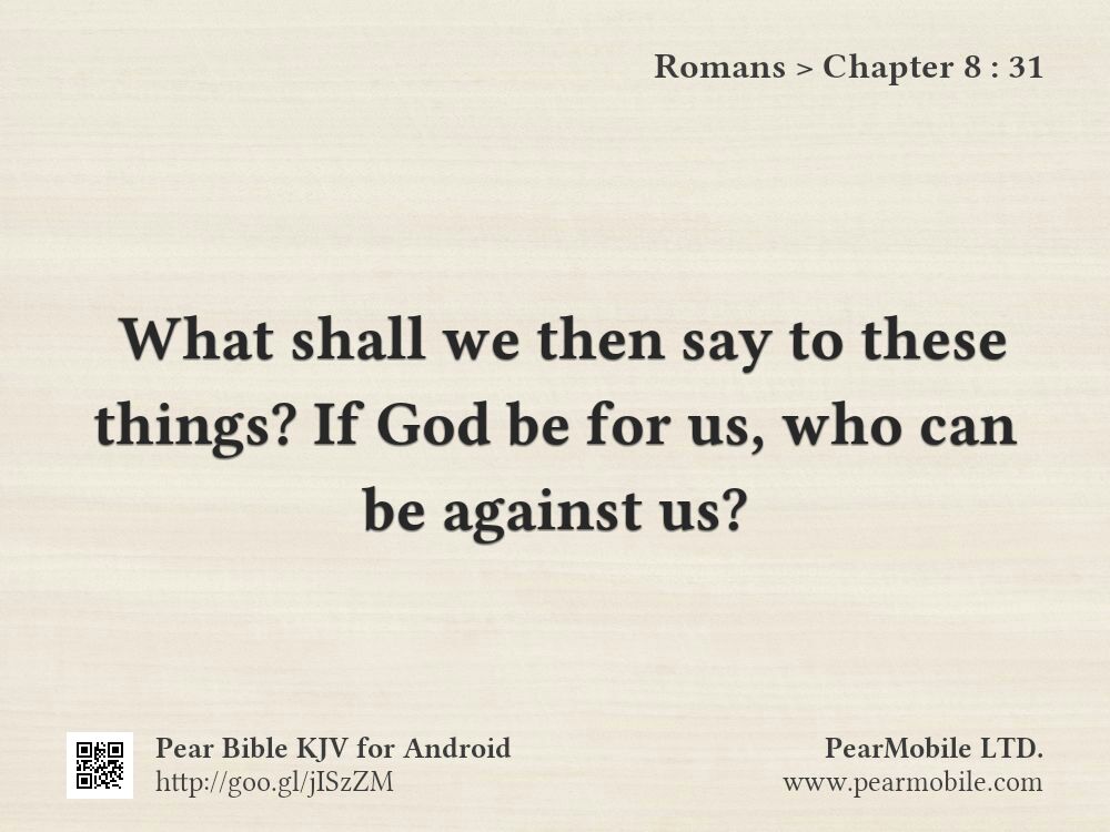Romans, Chapter 8:31